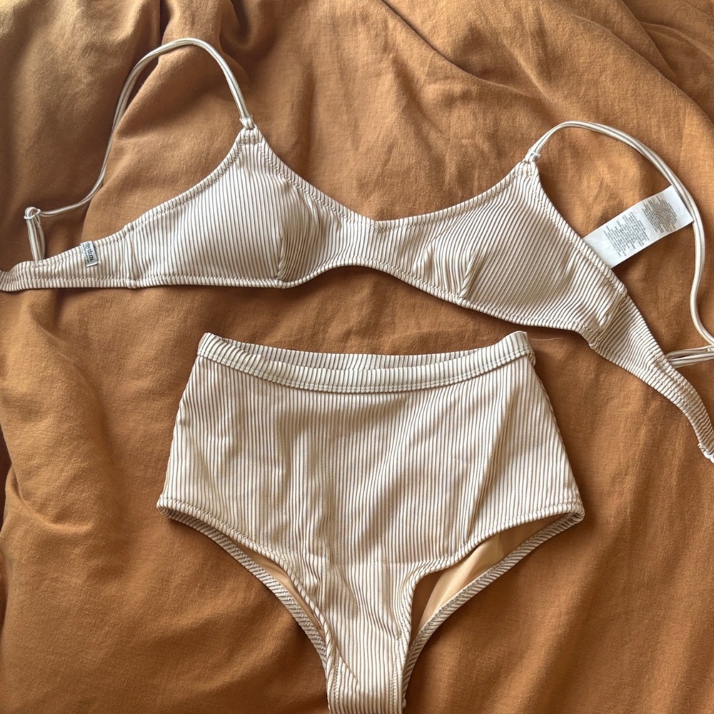 Rhythm Striped Bikini Set -never worn